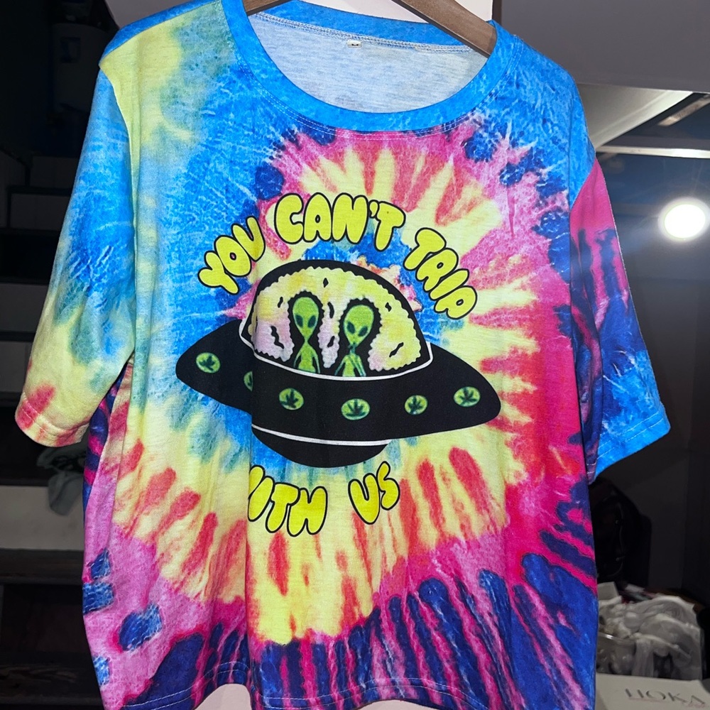 YOU CAN’T TRIP WITH US SHEIN CROP TOP
